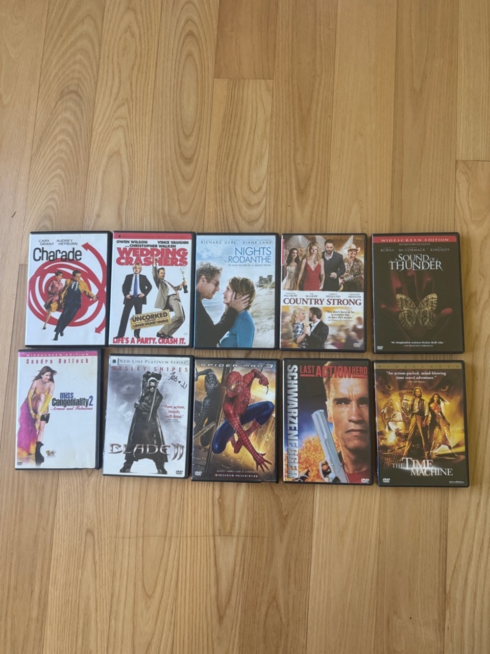 DVD Movie Bundle 10 Films Comedy Action Romance Spider Man Wedding Crashers